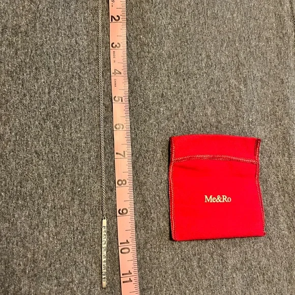 Me & Ro Sterling Silver Sanskrit Necklace - Picture 3 of 6